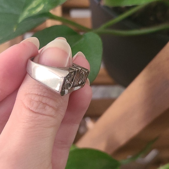 MEOW stacker cat ring nameplate snash jewelry - Picture 3 of 5